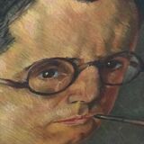 Portrait huile