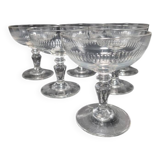 Set of 6 champagne glasses