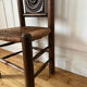 Chaise paillée bois tourné