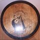 Antique Art Deco side table in solid wood