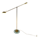Dutch design brass and glass counter balance floorlamp by herda, 1970s