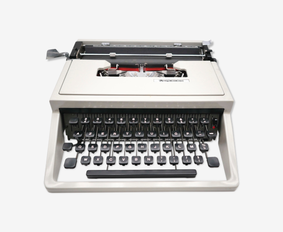 Machine à écrire Mercedes idem underwood 315 grise vintage révisée ruban neuf