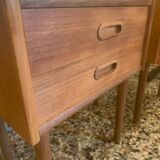 Paire de chevets danois en teck mid-century