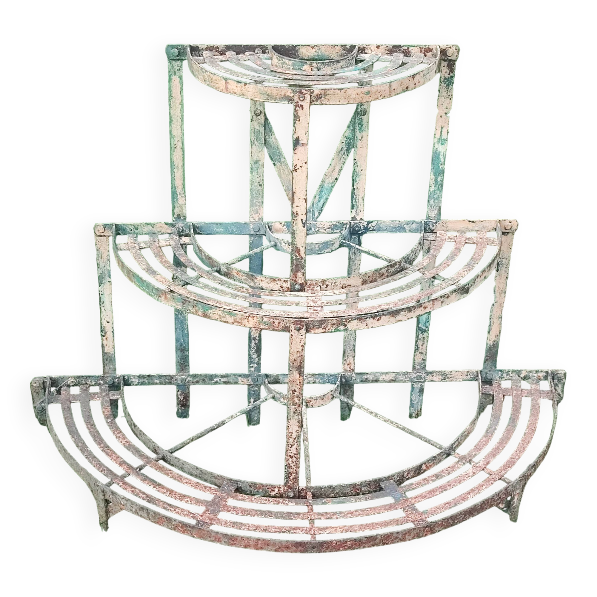 Half-moon florist plant holder