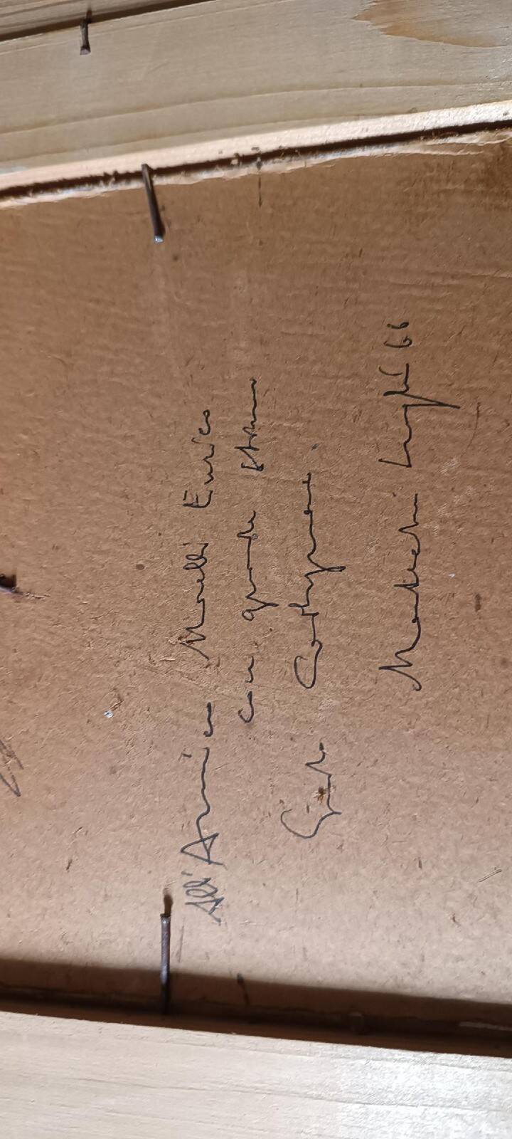 Peinture sur papier aquarelle visage, GUIDO CODOGNONE (1901-1968)