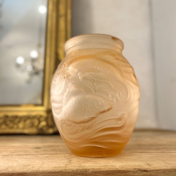 Vase Art Déco rose, Souchon Neuvesel