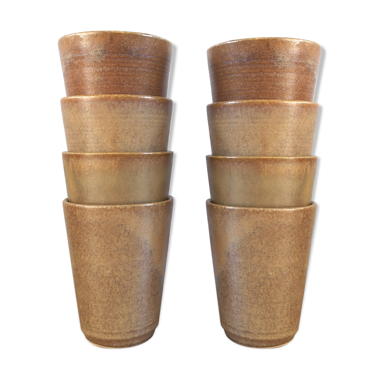 Lot of 8 sandstone cups