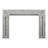 Cheminée en marbre de Carrare du XIXe siècle