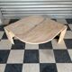 Table basse vintage en marbre rose