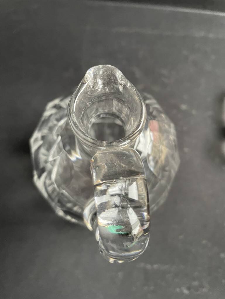 Blown and cut corked pitcher Baccarat