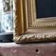 Painting Portrait of an ancient man 19th with gilded wooden frame