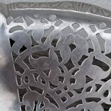 Plat coupe corbeille en métal argenté Alessi