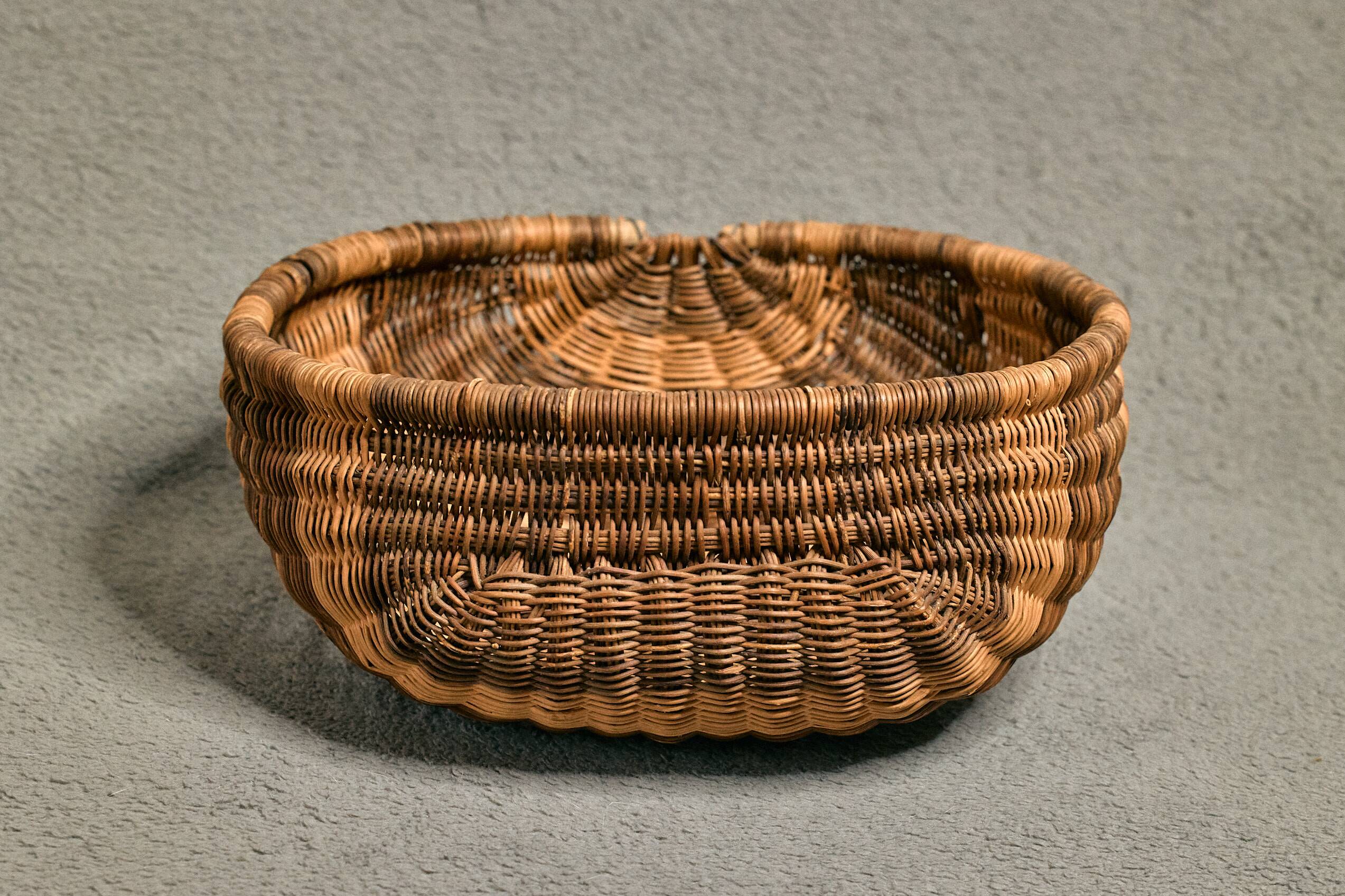 Osier, panier, corbeille, dépose, fourre-tout, courses, décoration