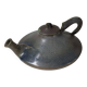 Handcrafted ceramic teapot in Japandi style.