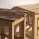 Antique pine bedside tables – Central Europe, circa 1940 #17