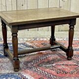 1950s oak coffee table