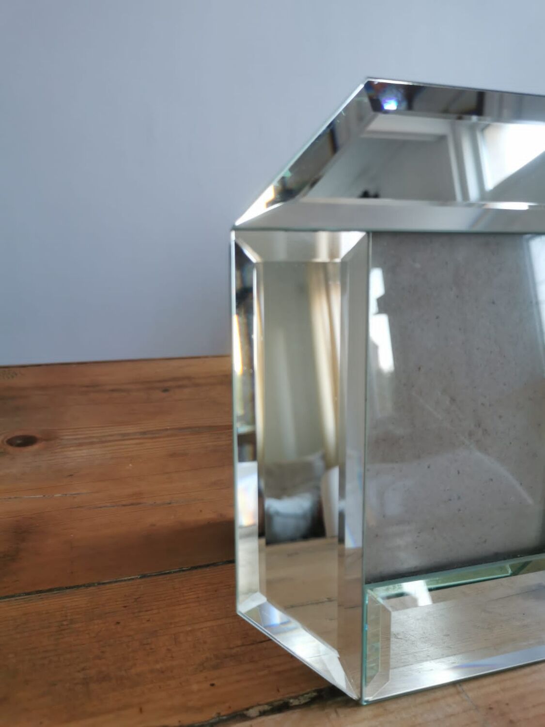 Old beveled mirror frame