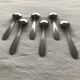 Series of 6 vintage stainless steel spoons