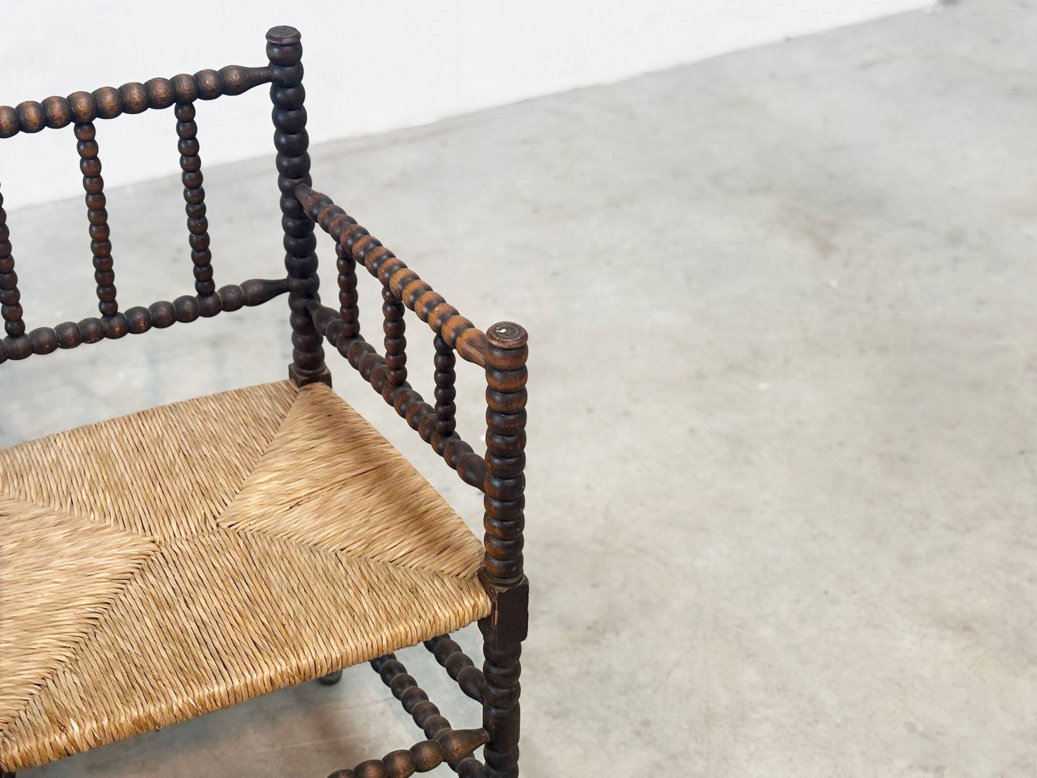 1930's Bobbin easy chair low back