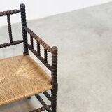 1930's Bobbin easy chair low back