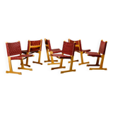 Ditte & Adrian Heath Dining Chairs in Ash and Leather, France & Søn