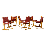 Ditte & Adrian Heath Dining Chairs in Ash and Leather, France & Søn