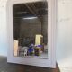 Louis Philippe mirror, 19th century, beige patina.