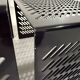 Black perforated steel nesting tables Italy 1980’s