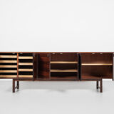 Midcentury Danish sideboard with 6 doors in rosewood 1960s
