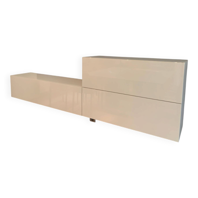 Meubles muraux suspendus presotto – design italien haut de gamme – laque cr