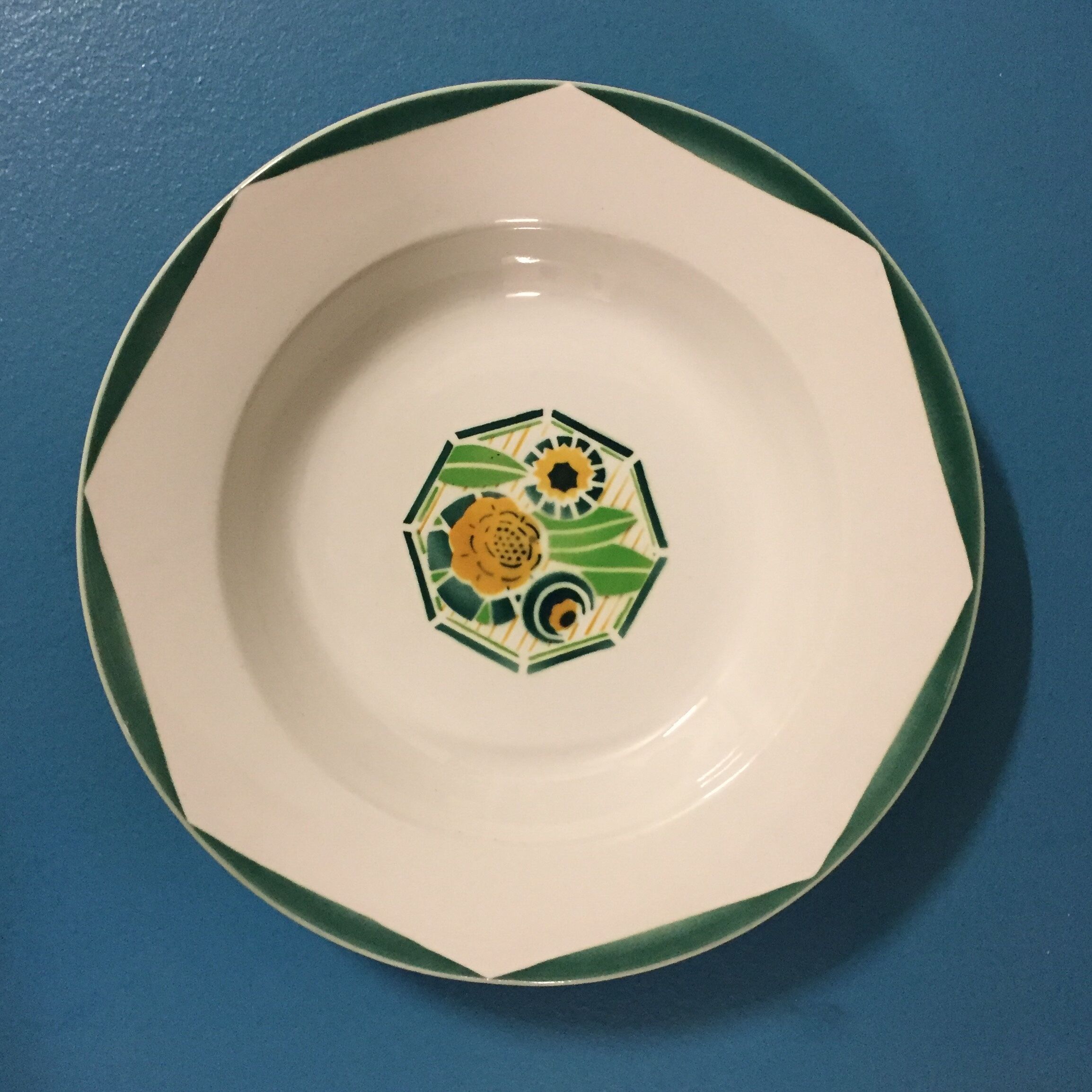 Set de 6 assiettes creuses Digoin Sarreguemines “Oxford”