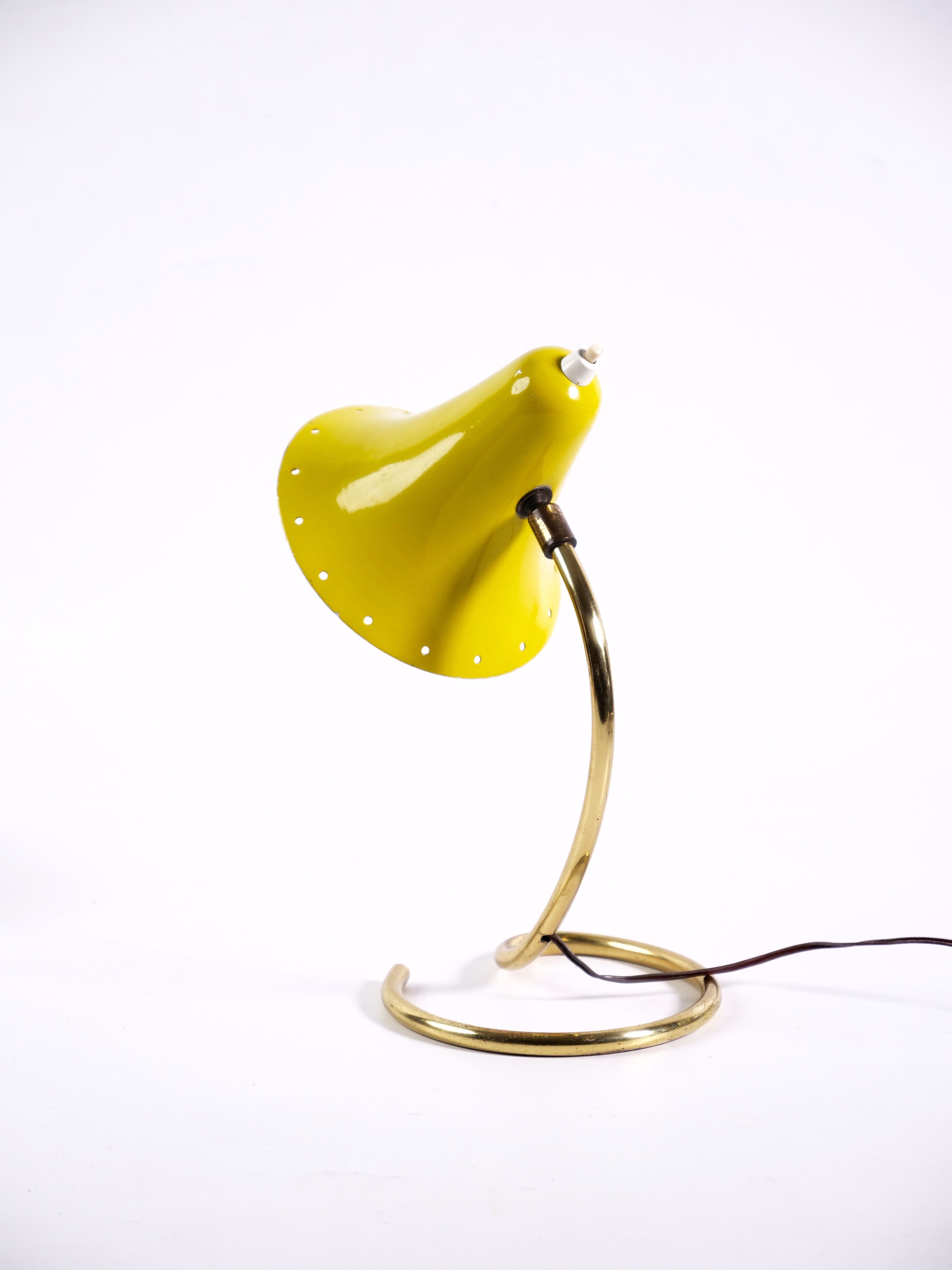Lampe cocotte vintage jaune