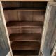 Bibliothèque vitrée ancienne à portes grillagées (rénovée)