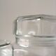 Lot of octagonal end glass jars