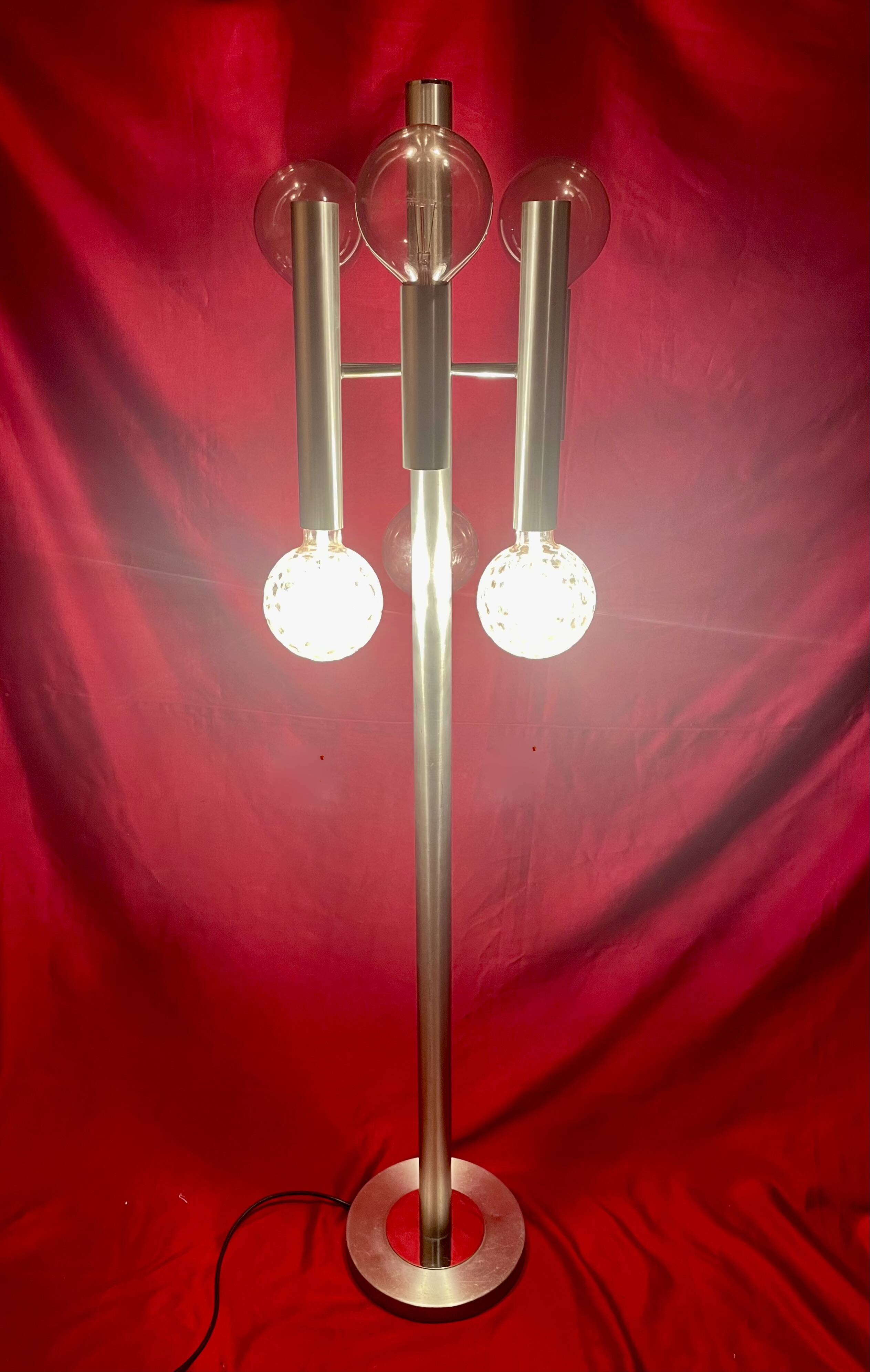 "RAAK" floor lamp, "Sputnik" inspiration, vintage, from the 70s
