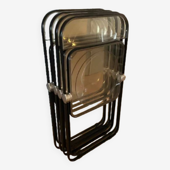 Chaise Plia structure noire. chaises pliantes de Giancarlo Piretti pour Castelli