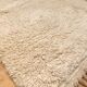 Moroccan berber carpet beni ouarain natural ecru uni 1, 42x0, 97m