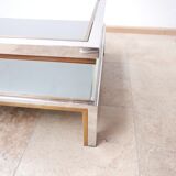 French mid-century vitrine coffee table