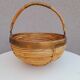 Rattan and brass basket 1970