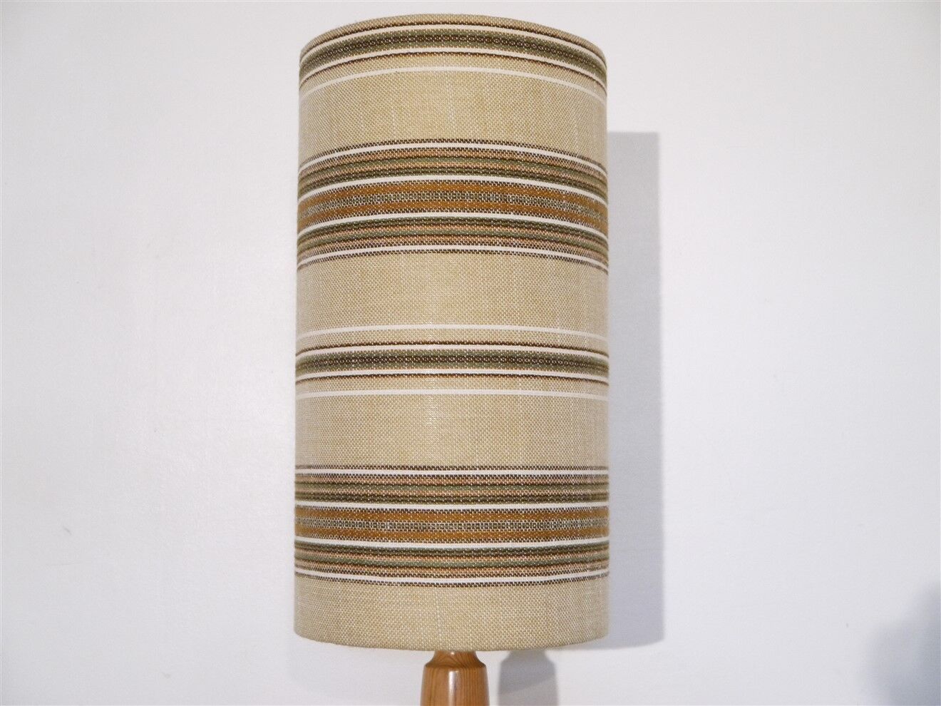Scandinavian wooden floor lamp turned 1960