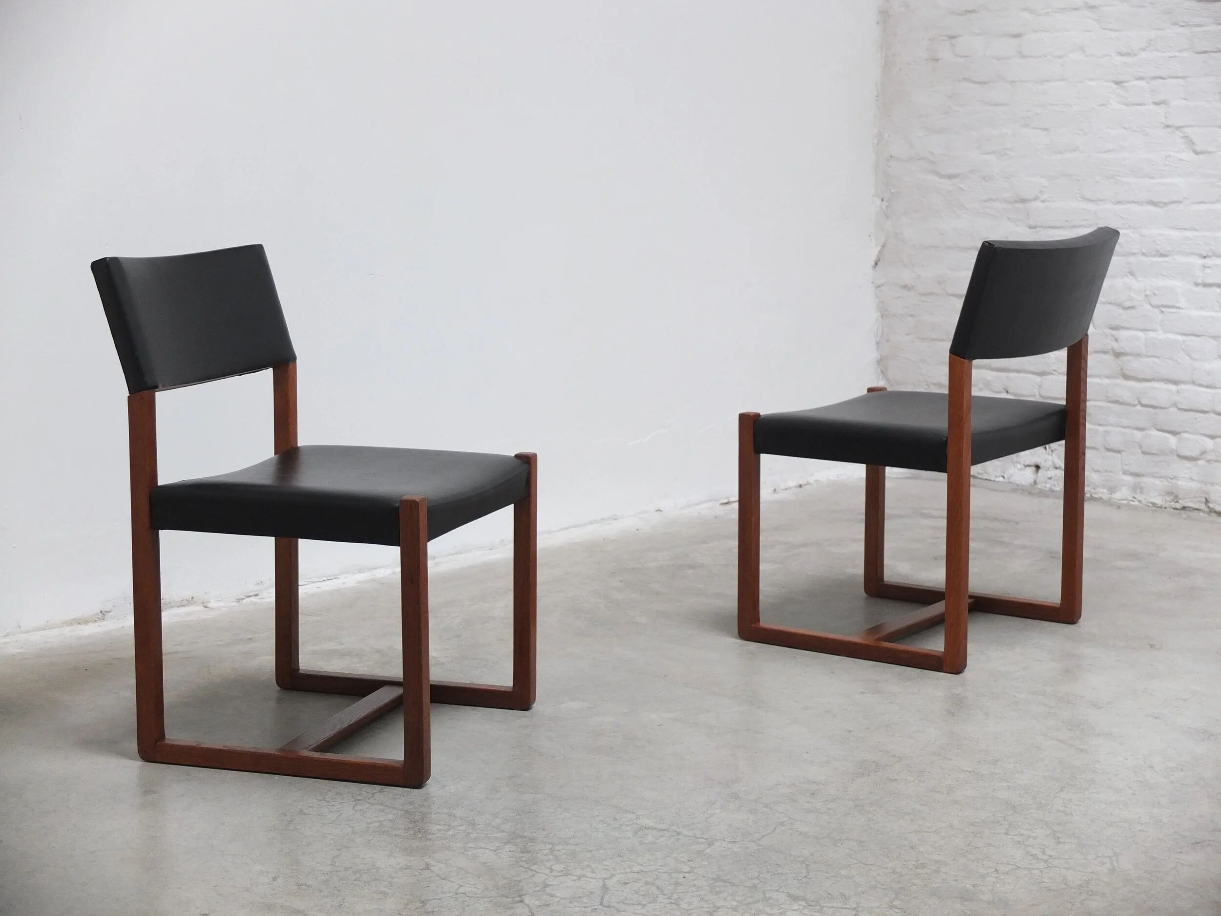 Pair of side chairs by Alfred Hendrickx for Belform, 1960s