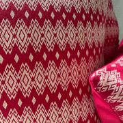 Coussin Kachin rouge beige 30x50 cm