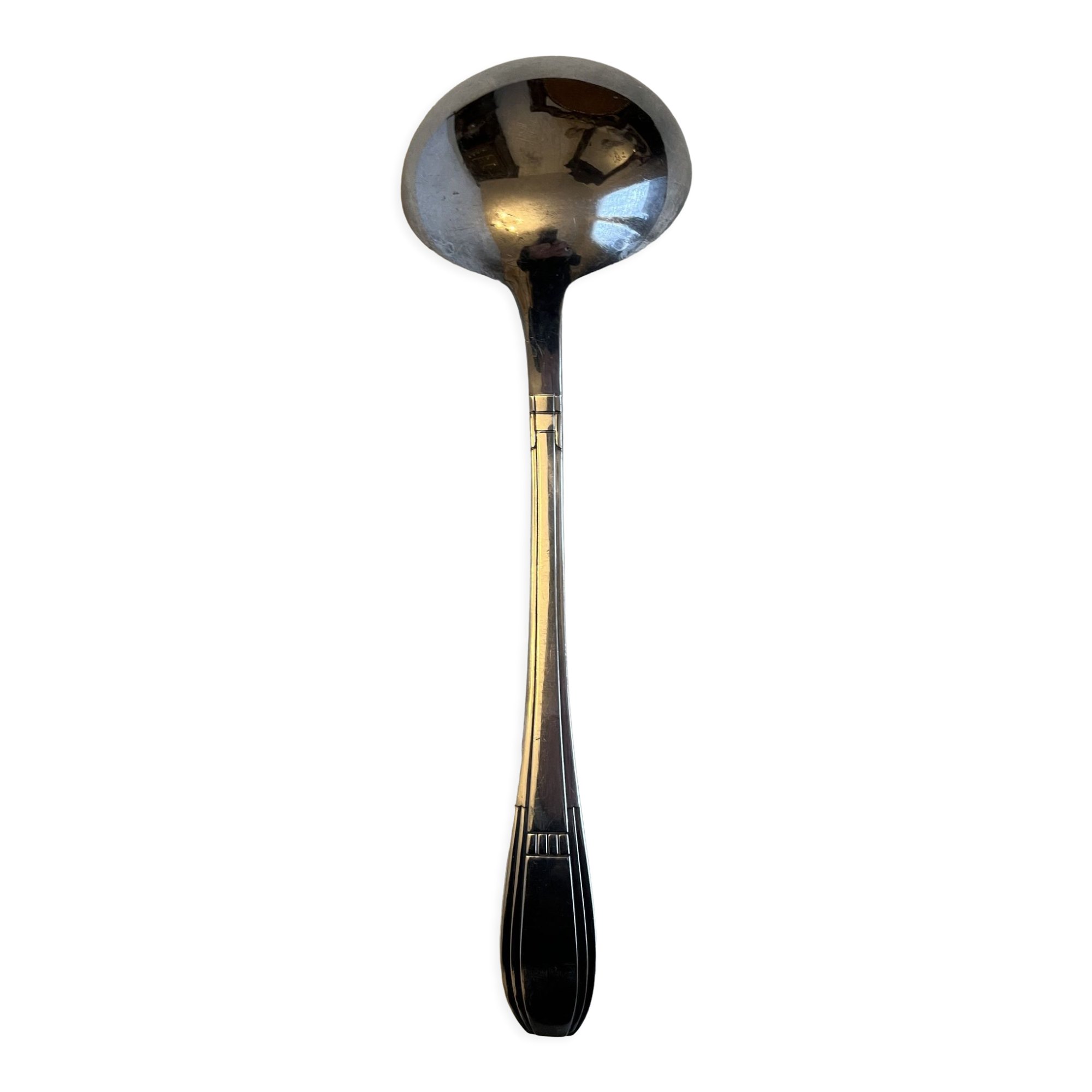Silver metal ladle
