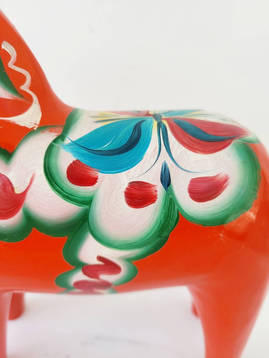 Vintage Dala horse by Nils Olsson in Swedish wood