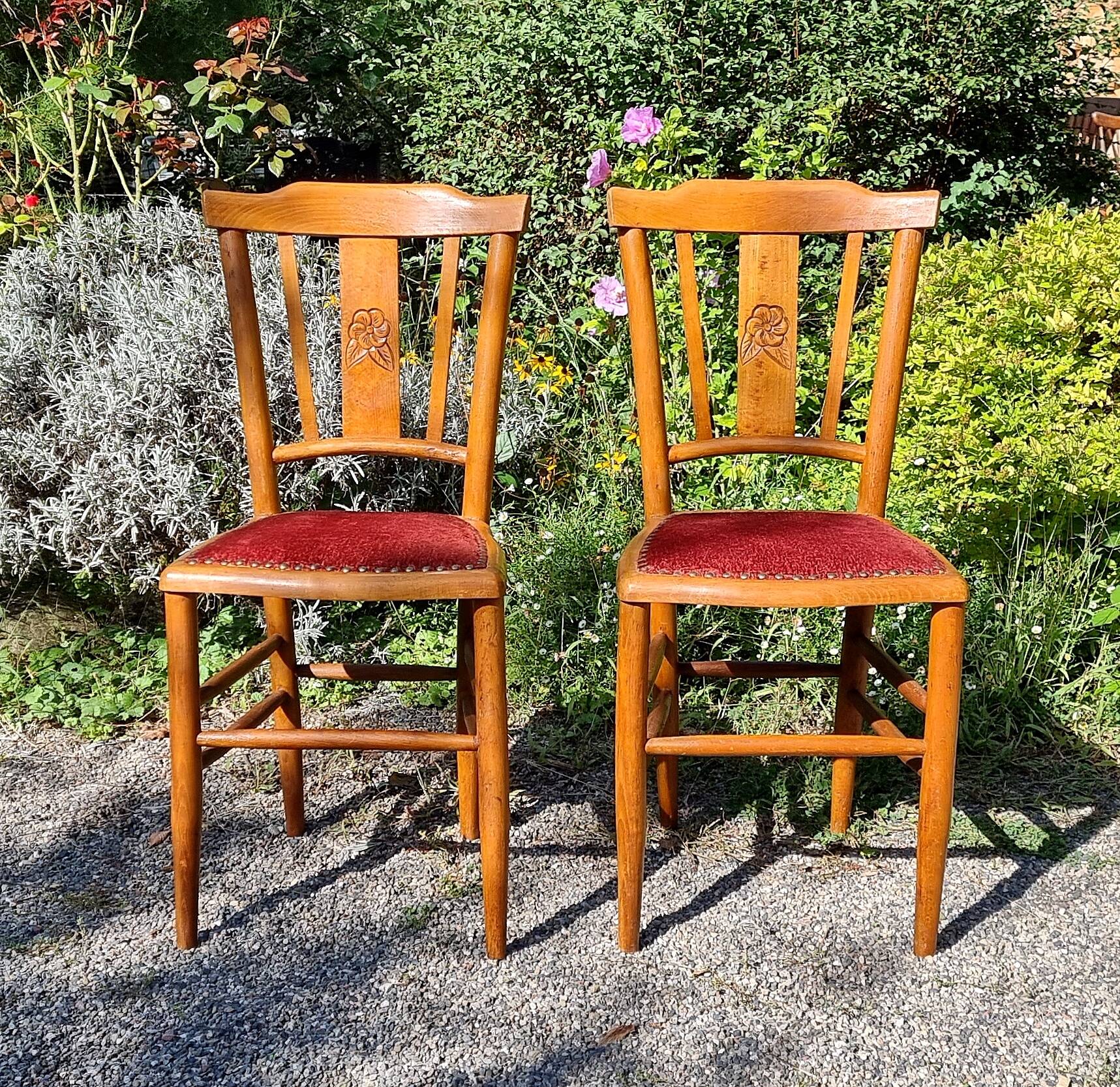 Pair of art deco country chairs from the 20s/30s