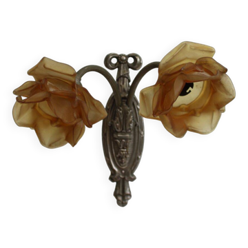 Old glass wall light