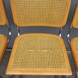 Series of 4 chairs Cesca B32 by Marcel Breuer