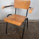 School chair with backrest