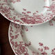 Lot de 6 assiettes à dessert Terre de Fer rose St Amand Hamage modèle