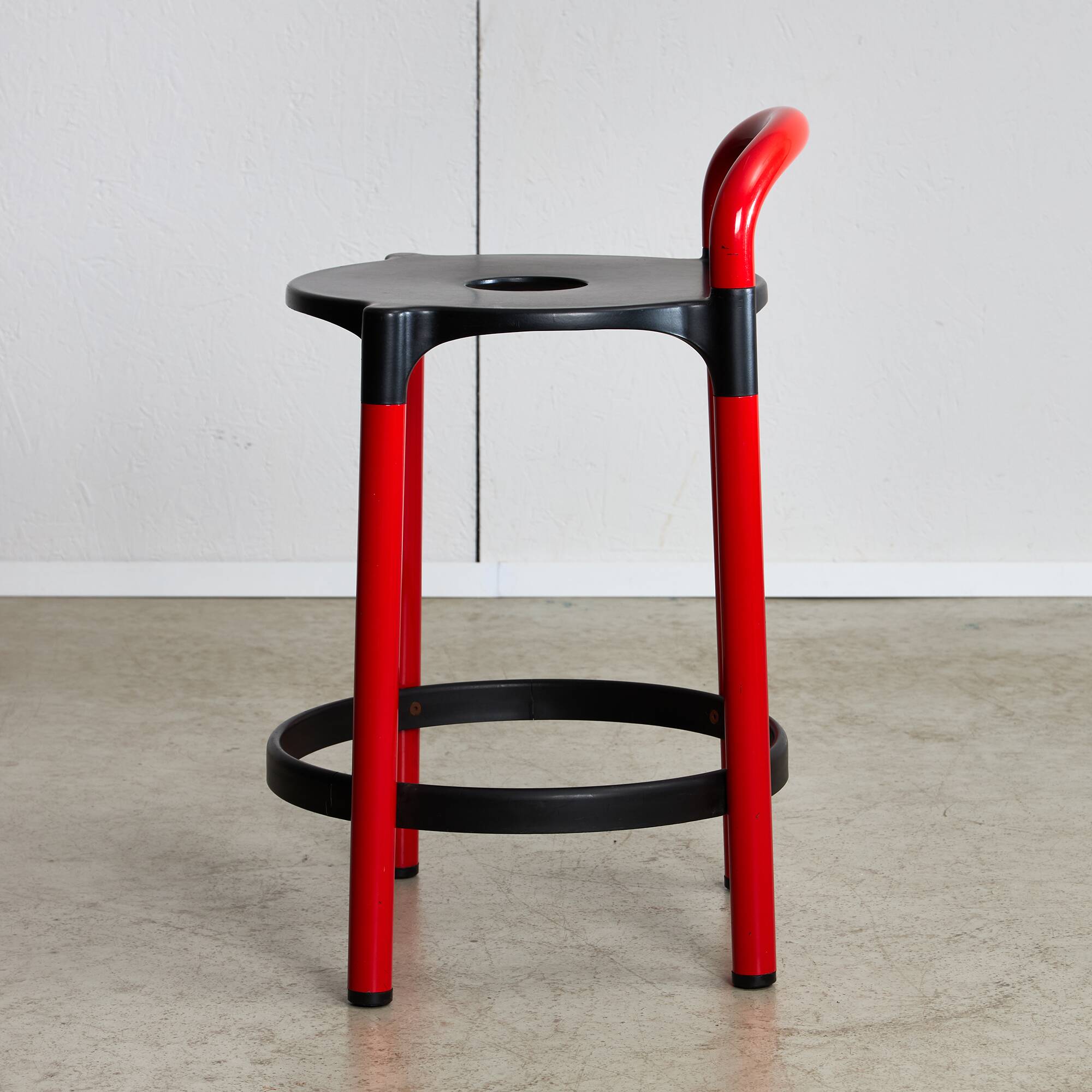 Polo Low Bar Stool by Anna Castelli Ferrieri for Kartell, 1979